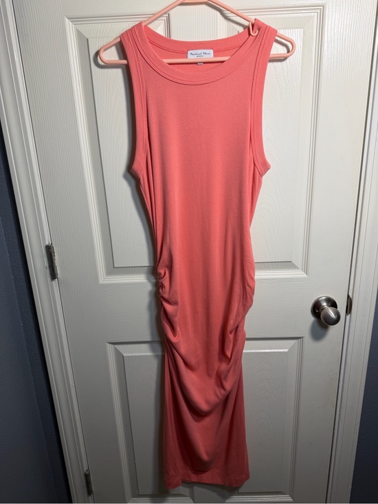 Michael Stars Dresses & Skirts - Women’s Michael Stars Coral Sleeveless Ruched Maxi Dress, size Large